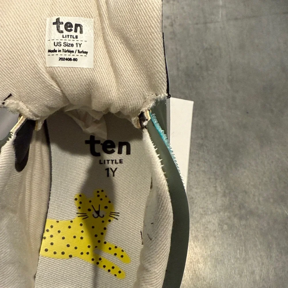 *NEW* Ten Little Mid Top Sneakers- Khaki Green